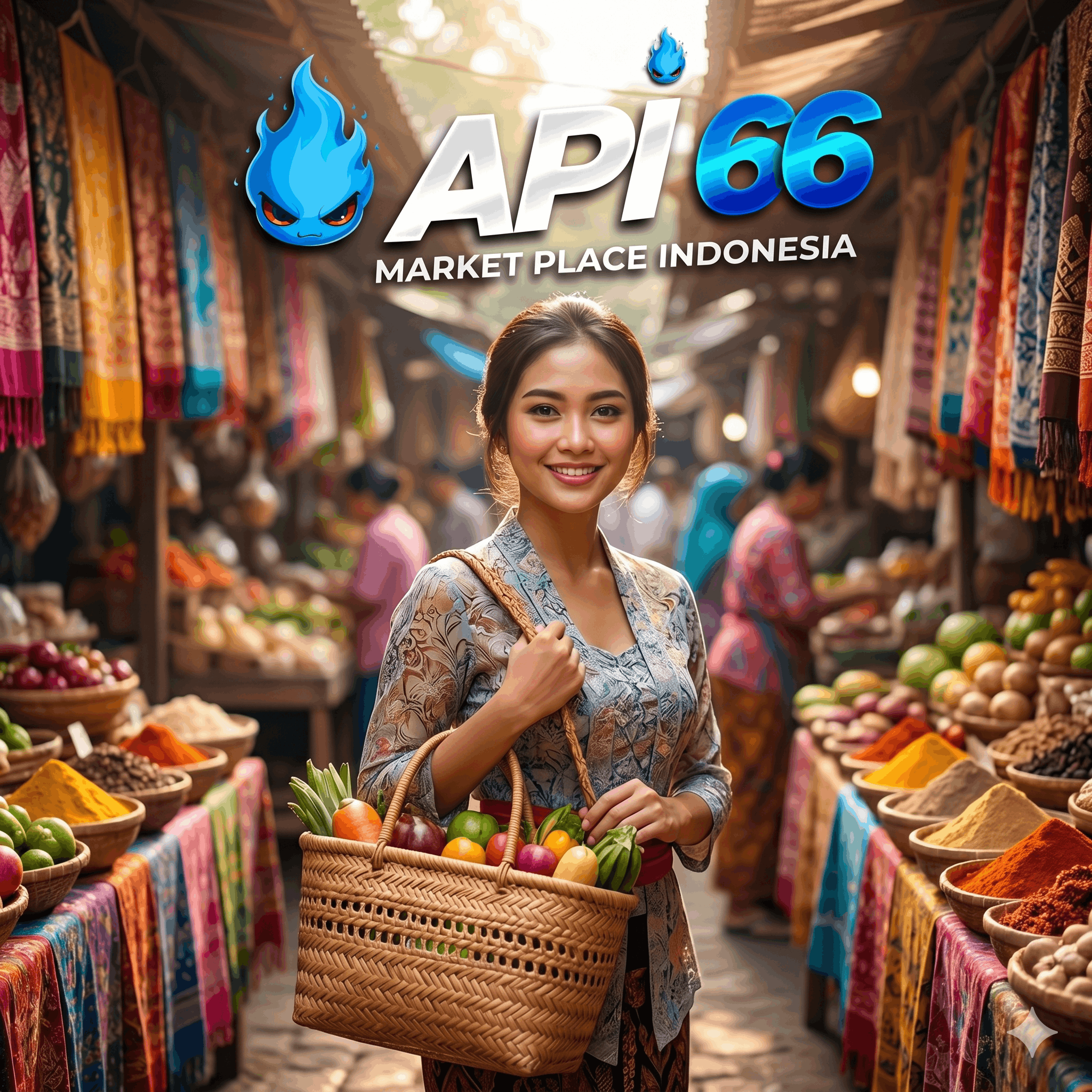 Ilustrasi belanja di online mall API66